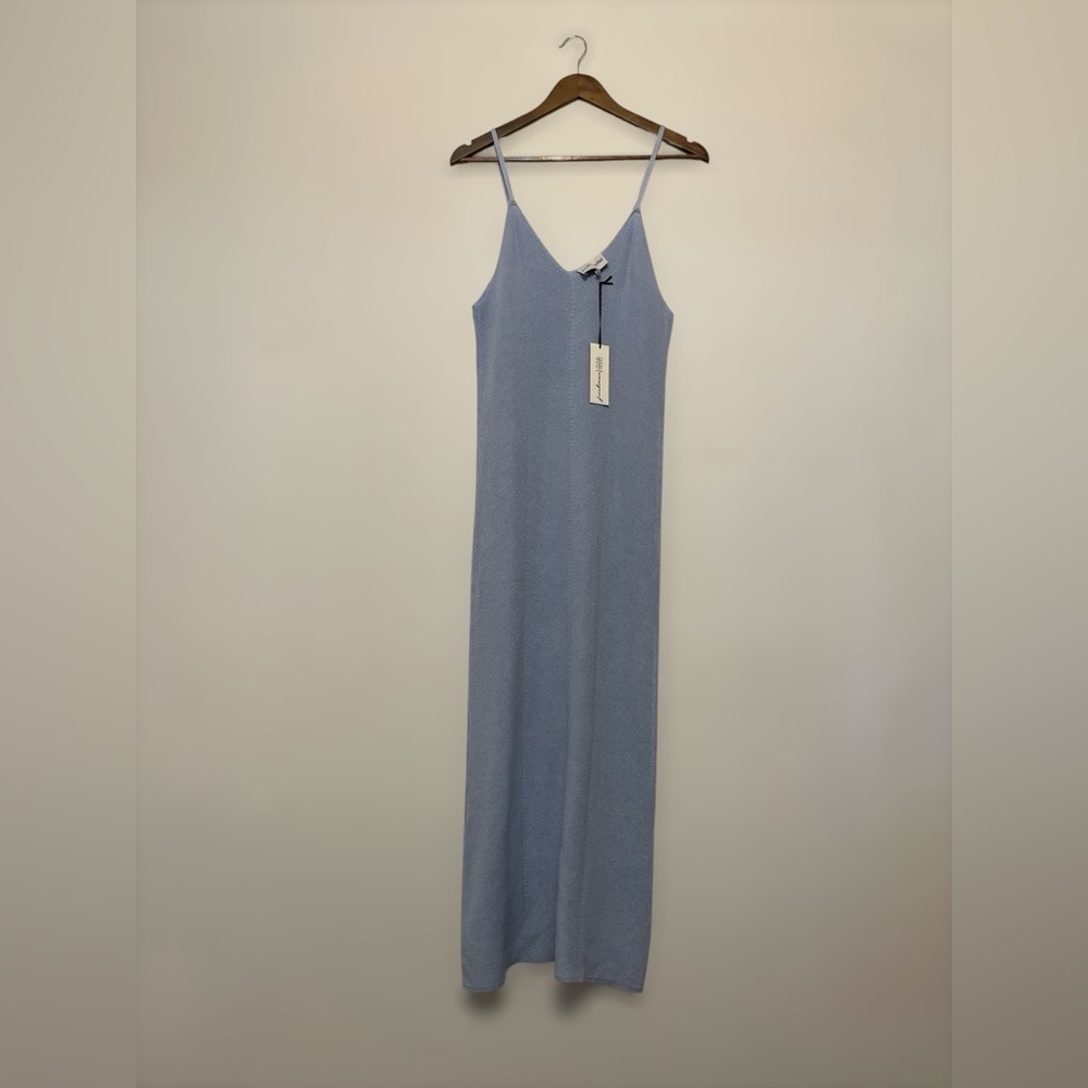 Freshman 1996 Knit Fitted Normcore Minimalist Maxi Dress LARGE